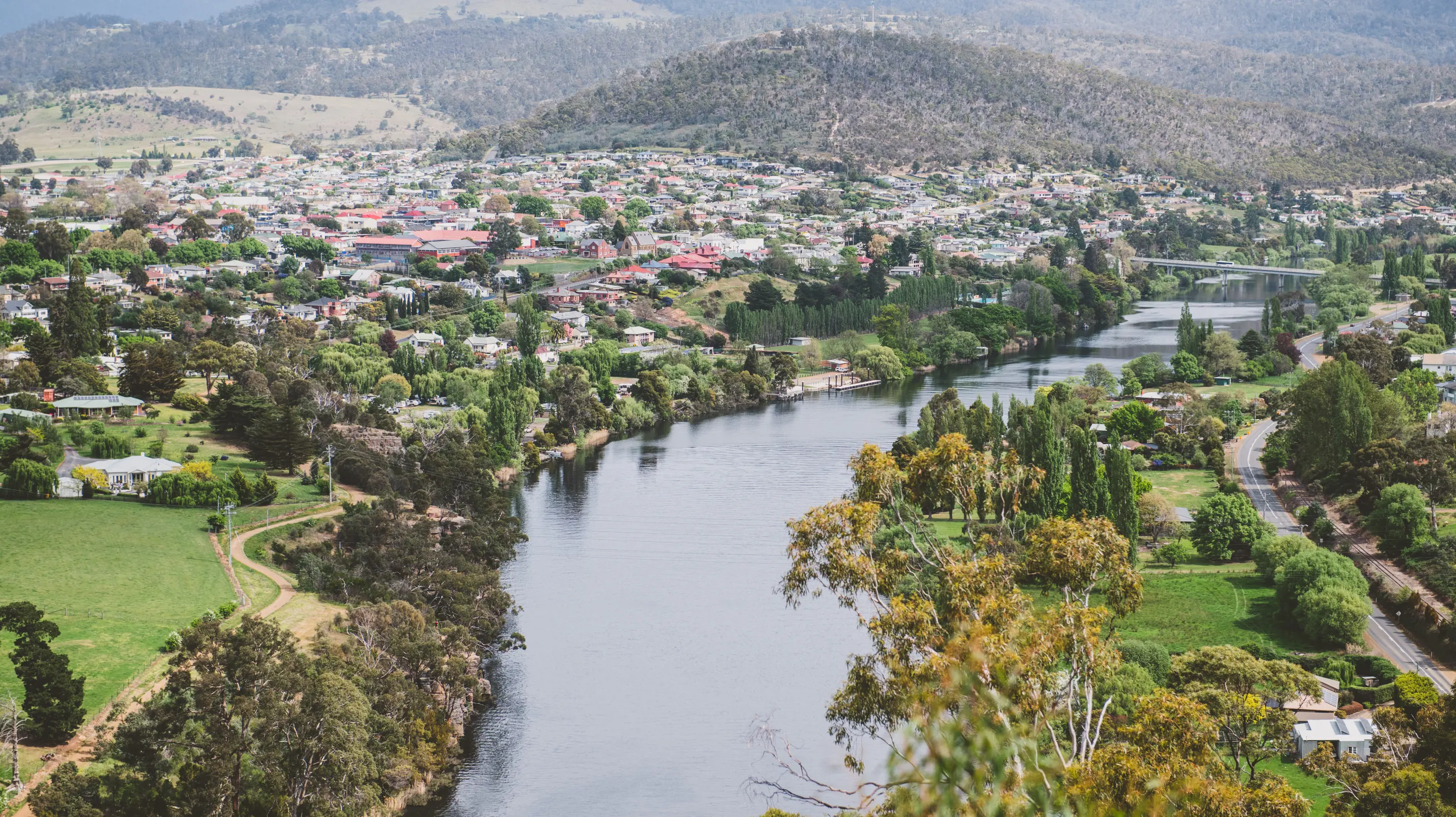 The Derwent River at New Norfolk